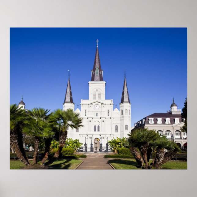 Pôster EUA, Louisiana, Nova Orleans. Trimestre Francês (Frente)