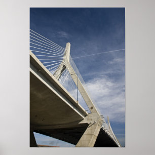 Pôster EUA, Massachusetts, Boston. A Ponte Zakim.