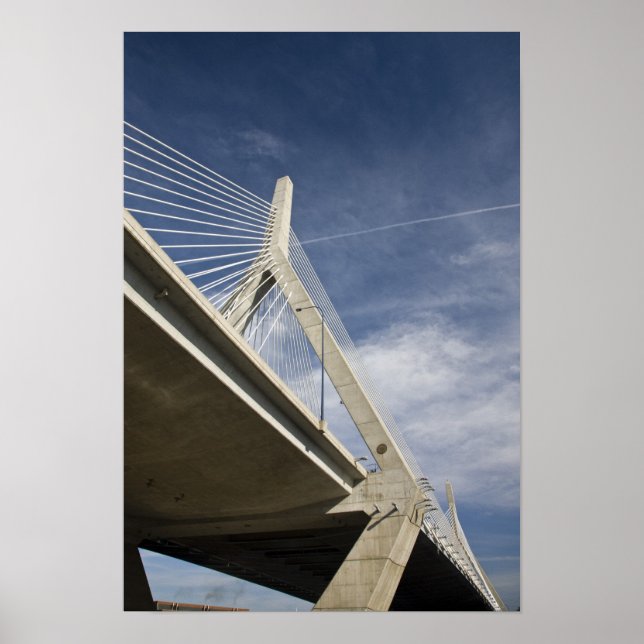 Pôster EUA, Massachusetts, Boston. A Ponte Zakim. (Frente)