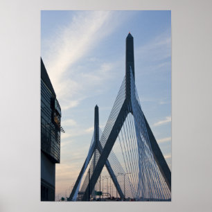 Pôster EUA, Massachusetts, Boston. A Ponte Zakim. 2