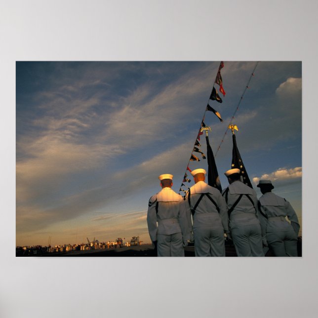 Poster EUA, Massachusetts, Boston. Cor do Marinho EUA (Frente)