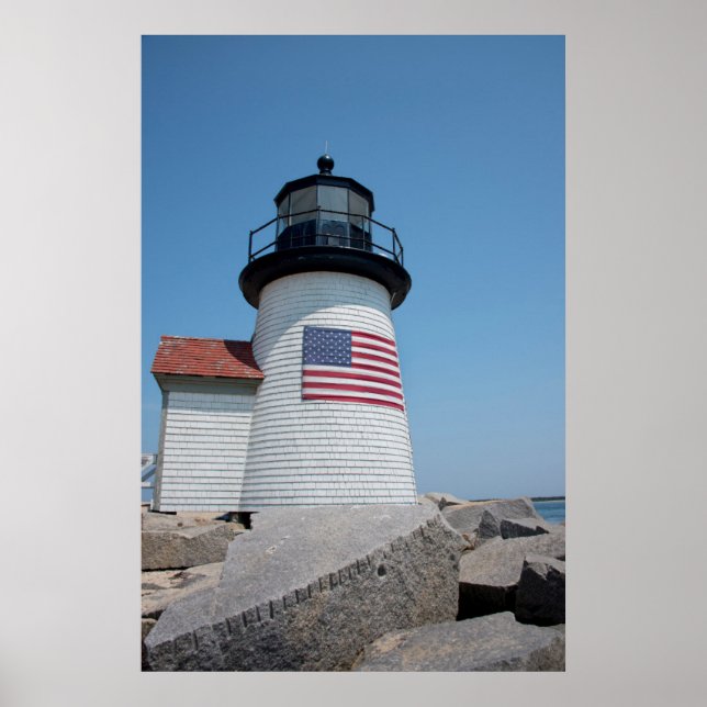 Poster EUA, Massachusetts, Nantucket. Brant Point (Frente)