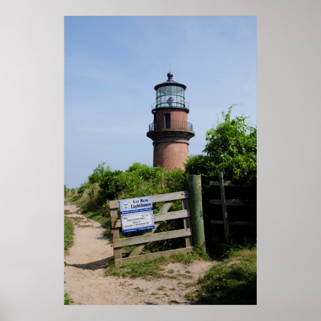 Poster EUA, Massachusetts, Vineyard de Martha, Aquinnah. (Frente)