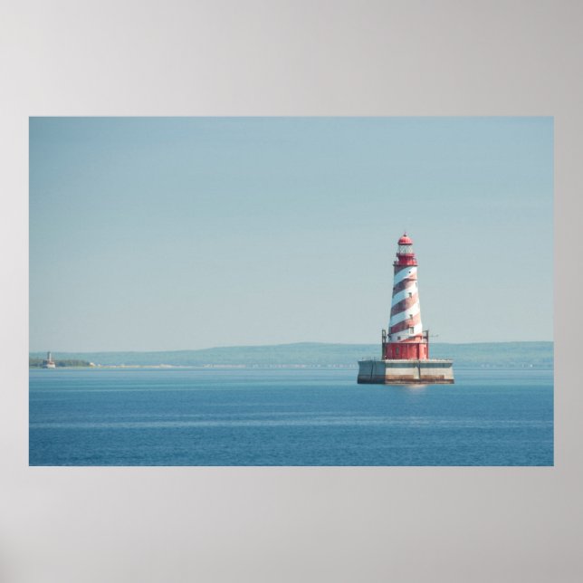 Pôster EUA, Michigan, Excelentes Lagos, Lago Michigan (Frente)