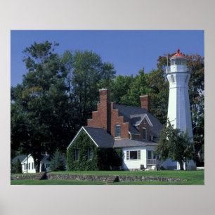 Poster EUA, Michigan, Lago Huron. Port Sanilac