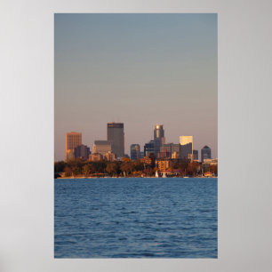 Poster EUA, Minnesota, Minneapolis, City Skyline