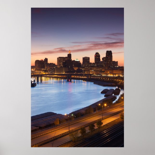 Pôster EUA, Minnesota, Minneapolis, Rua Paul 2. (Frente)