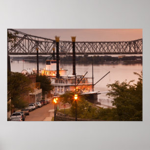 Poster EUA, Mississippi, Natchez. Natchez Under the