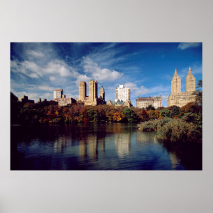 Pôster EUA, Nova Iorque, Central Park, Lake