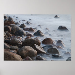 Poster EUA, Nova Iorque, East Hampton. Surf no oceano em