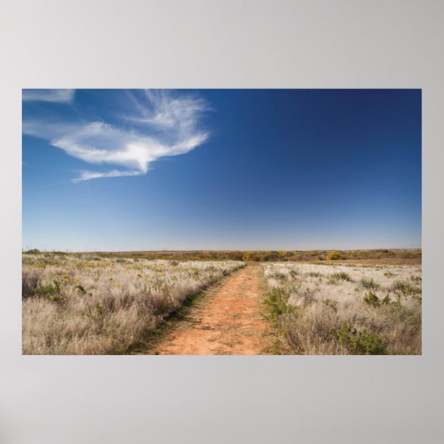 Pôster EUA, Oklahoma, Black Kettle National Grasslands (Frente)