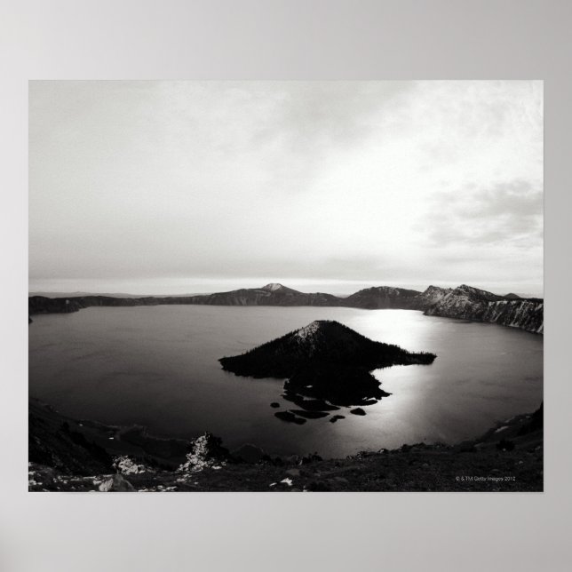 Poster EUA, Oregon, Crater Lake, Wizard Island, (Frente)