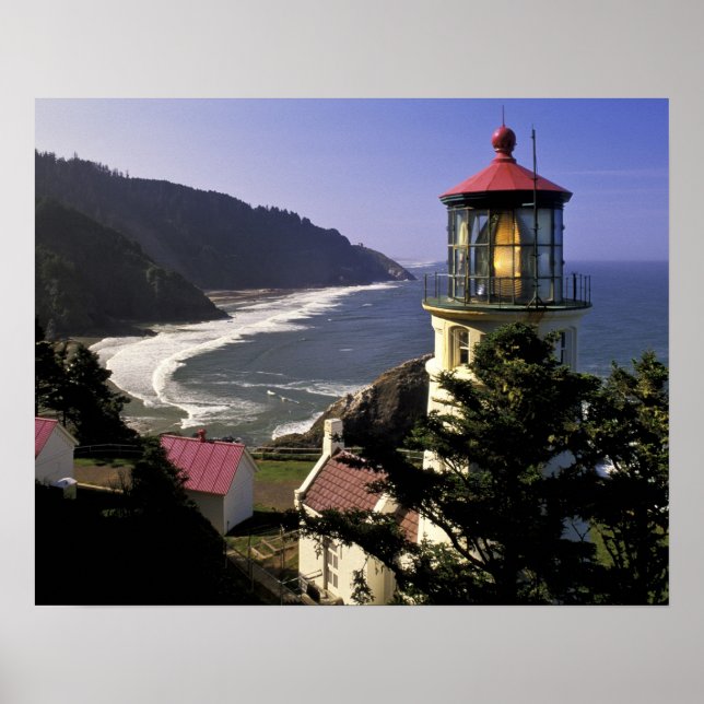 Poster EUA, Oregon, Florence. Farol de Heceta Head (Frente)