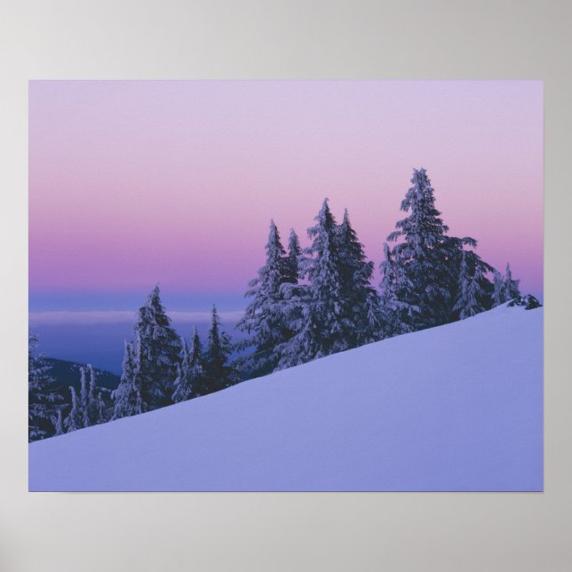 Poster EUA, Oregon, Floresta Nacional de Deschutes, Dusk (Frente)