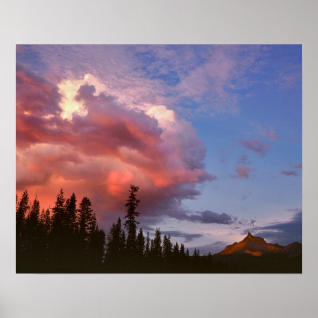 Pôster EUA, Oregon, Floresta Nacional de Umpqua. Tempesta (Frente)