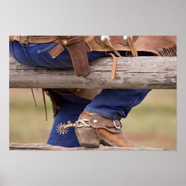 Poster EUA, Oregon, Seneca, Ponderosa Ranch. Cowboy (Frente)