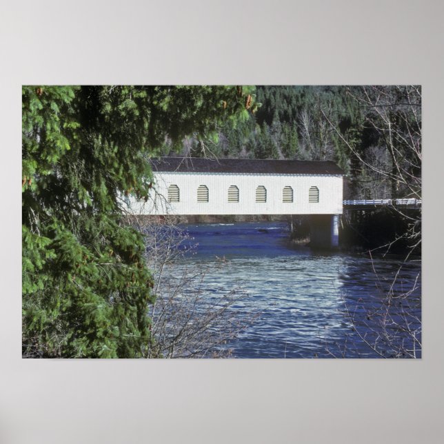 Pôster EUA, Oregon. Um apanhador que atravessa a (Frente)