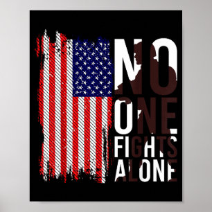 Poster Eua patriótico - bandeira americana liberdade - or