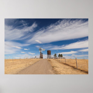 Poster EUA, South Dakota, Stamford, cidade 1880