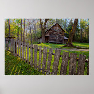 Poster EUA, Tennessee, Cabana em Cades Cove