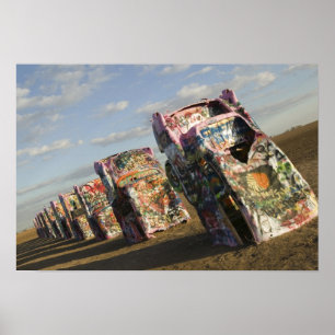 Pôster EUA, TEXAS, Área de Panhandle, Amarillo: Cadillac