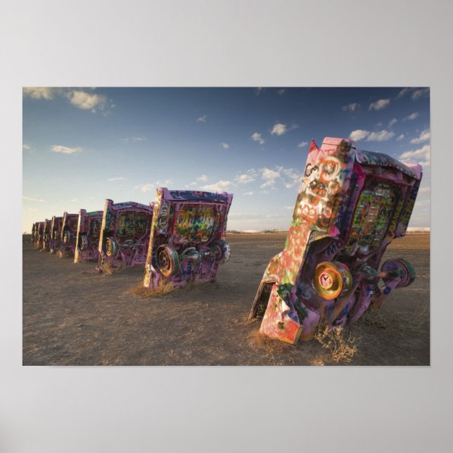 Poster EUA, TEXAS, Área de Panhandle, Amarillo: Cadillac  (Frente)