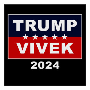 Pôster EUA Trump Vivek 2024