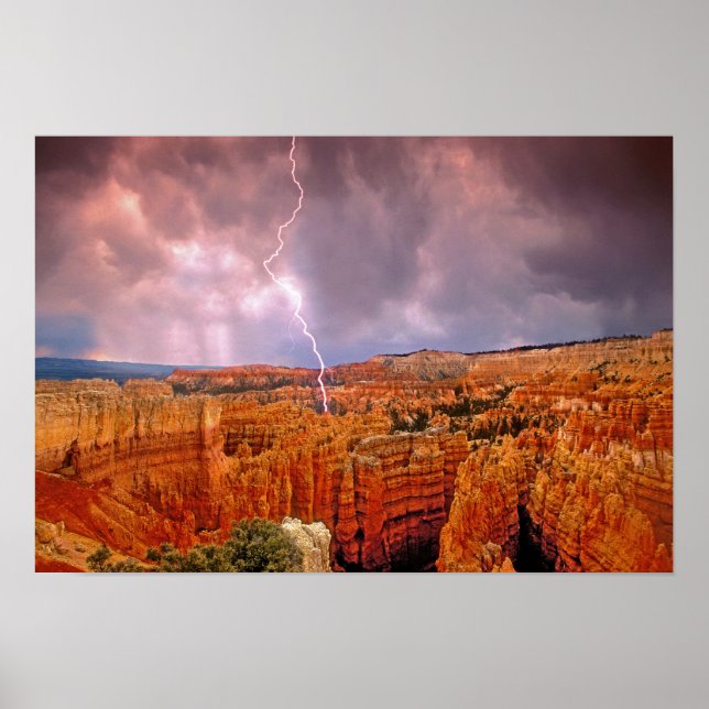 Pôster EUA, Utah, Parque Nacional Bryce Canyon. (Frente)