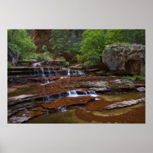Pôster EUA, Utah, Parque Nacional de Zion. Cênico a parti