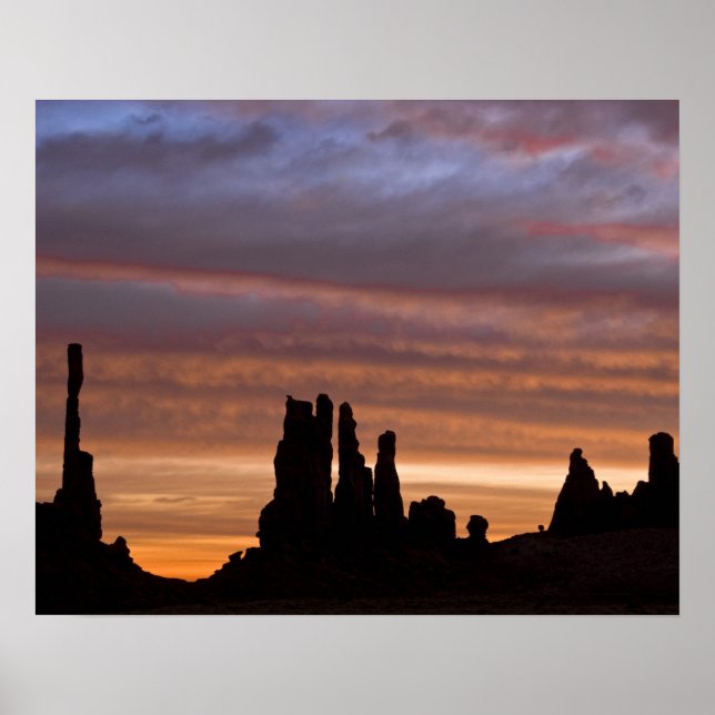 Pôster EUA, Utah, Parque Nacional Monument Valley. 2 (Frente)