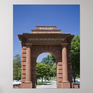 Poster EUA, VA, Arlington. Porta de McClellan em