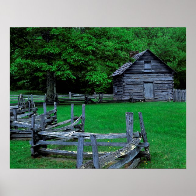 Poster EUA, Virginia, Blue Ridge Parkway, The Puckett (Frente)