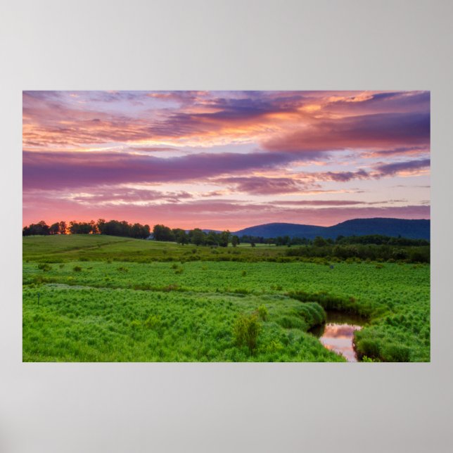 Poster EUA, Virgínia Ocidental, Davis. Paisagem (Frente)