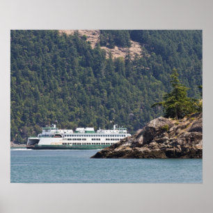 Pôster EUA, WA. Washington State Ferries