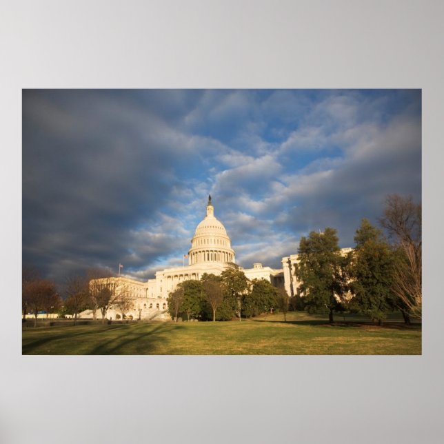 Pôster EUA, Washington DC, edifício do Capitólio (Frente)