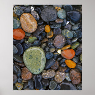 Pôster EUA, Washington, Lopez Island, Agate Beach