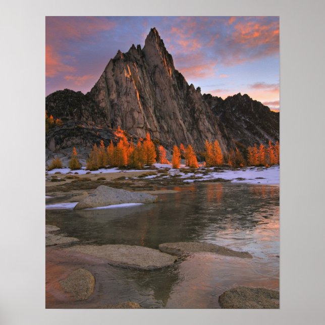 Poster EUA, Washington, Montanhas Cascade. Prusik Pak (Frente)