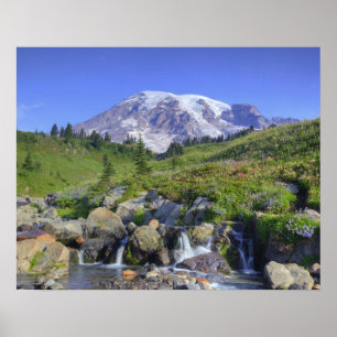 Poster EUA, Washington, Mt. Rainier NP, Mt. Rainier e 2