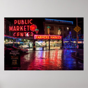 Pôster EUA, Washington, Seattle, Pike Place Market