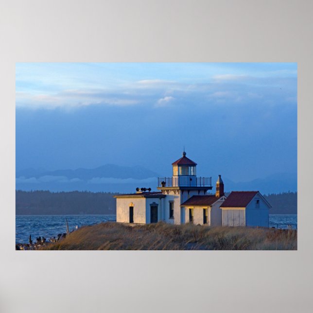 Pôster EUA, Washington, Seattle, Puget Sound (Frente)