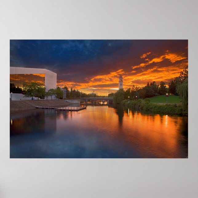 Pôster EUA, Washington, Spokane, Riverfront Park (Frente)