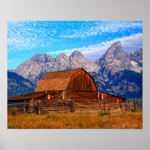 Pôster EUA, Wyoming, Parque Nacional Grand Teton.
