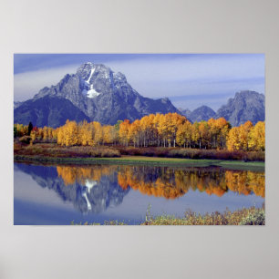 Pôster EUA, Wyoming, Parque Nacional Grand Teton. Mt.