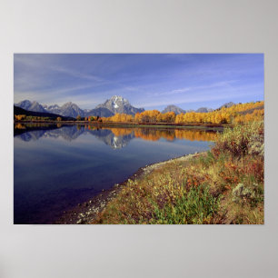 Pôster EUA, Wyoming, Parque Nacional Grand Teton. Mt.