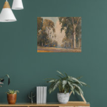 Eucalipto (1922) - Delicado Aquarela Botânica