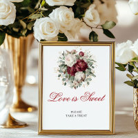 Eucalipto Amor é Doce Blush Borgonha Floral Sig