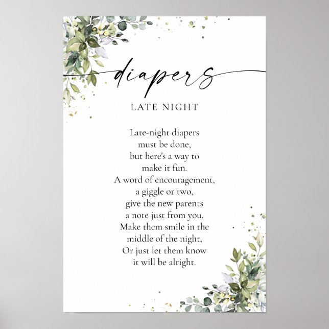 Poster Eucalipto Chá de fraldas (Frente)