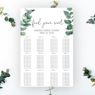 Poster Eucalipto - conselho de espuma do gráfico de assen