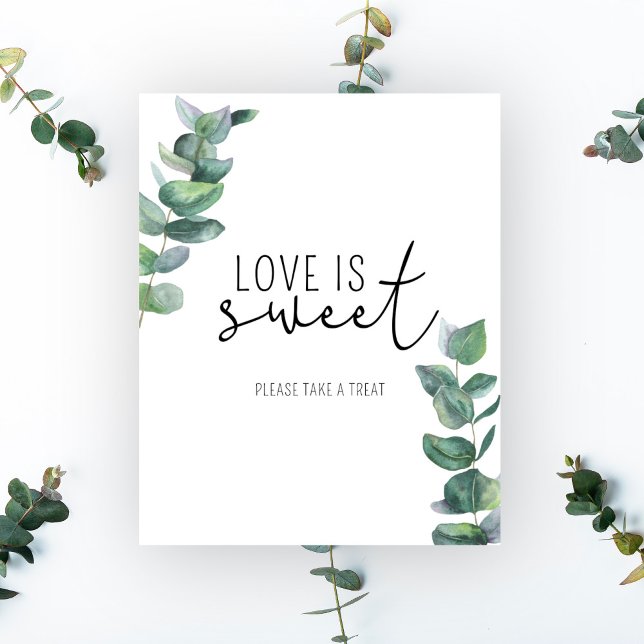 Poster Eucalipto - O amor é doce, aproveite um presente p (Criador carregado)