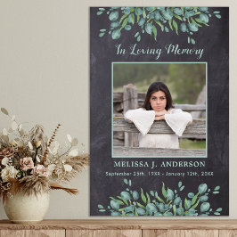 Poster Eucalipto Rústico Memorial Foto de Saudosa Memória